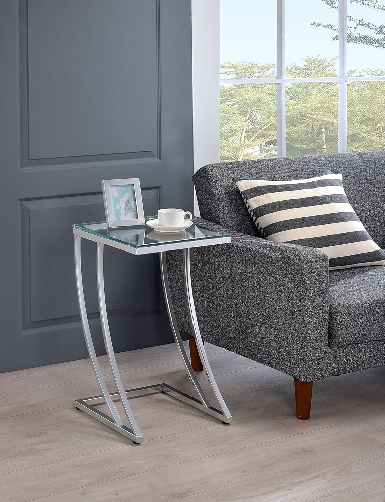 Amazon｜コースター ホーム家具 - ケイデン - ガラスと金属 - 13インチ